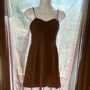 Black spaghetti strap mini dress